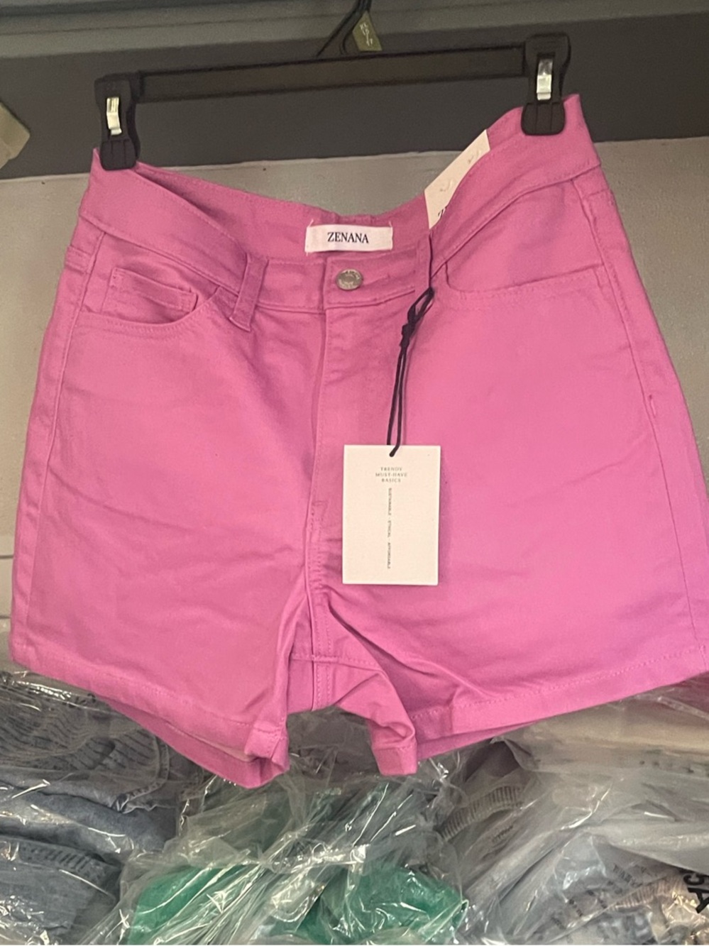 Zenana Outfitters Hot Pink Women's Jean Shorts